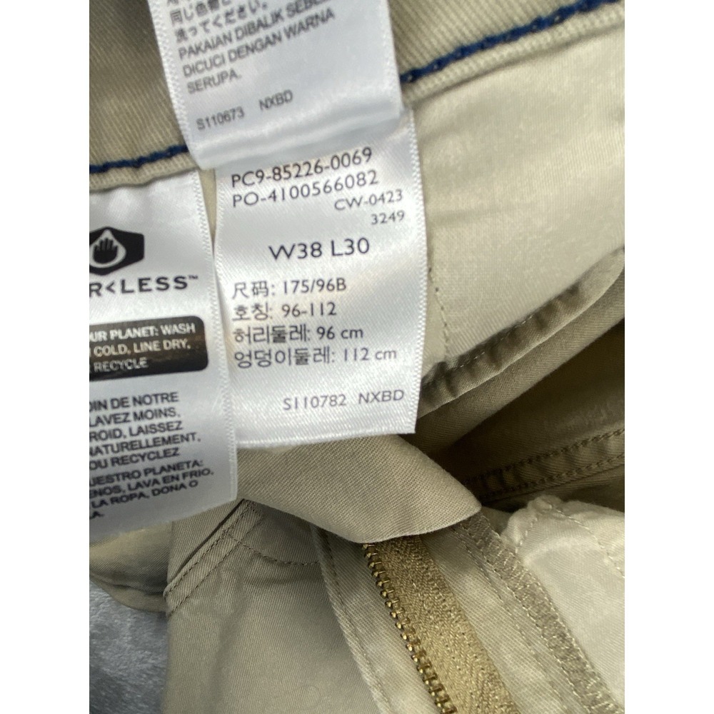 Levis XX Chino Pants Mens 38x30 Khaki Standard Taper WaterLess Casual Workwear - Picture 8 of 12